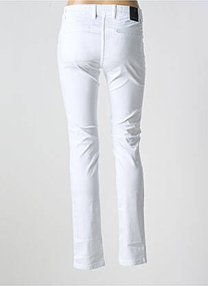 Pantalon slim poches blanc LA CIBLE ROUGE femme