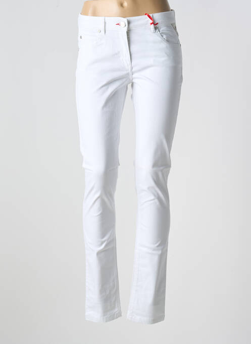 Pantalon slim blanc LA CIBLE ROUGE femme