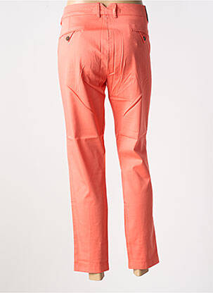 Pantalon 7/8 fermeture zippée sous rabat boutonné orange LA CIBLE ROUGE femme