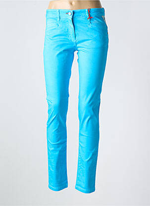 Pantalon slim poches bleu LA CIBLE ROUGE femme