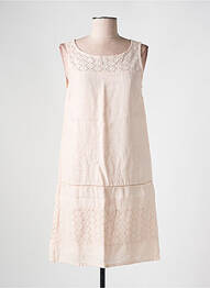 Robe mi-longue sans manche sans manche rose LA FEE MARABOUTEE femme
