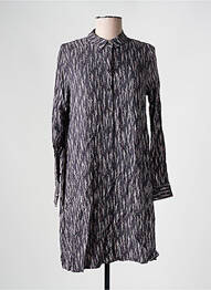 Robe courte manches longues manches longues gris YERSE femme