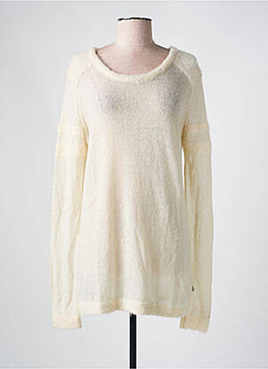 Pull coupe cintrée manches longues blanc MAISON SCOTCH femme