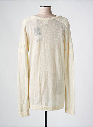 Pull coupe cintrée manches longues blanc MAISON SCOTCH femme