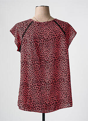 T-shirt coupe droite manches courtes rose MAISON SCOTCH femme