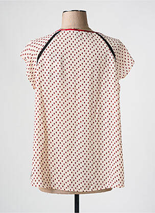 T-shirt coupe droite manches courtes rouge MAISON SCOTCH femme