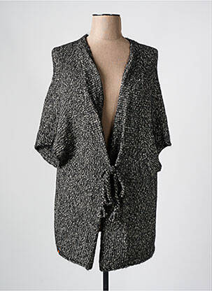 Gilet manches courtes coupe droite gris MA(E)VY femme
