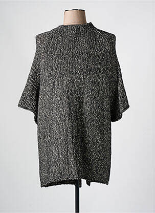 Gilet manches courtes coupe droite gris MA(E)VY femme
