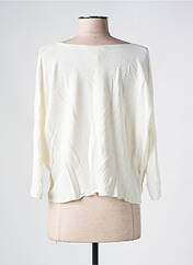 Gilet manches longues blanc LA FEE MARABOUTEE pour femme seconde vue