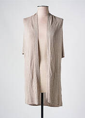 Gilet manches courtes beige LA FEE MARABOUTEE pour femme seconde vue