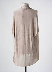 Gilet manches courtes beige LA FEE MARABOUTEE pour femme seconde vue