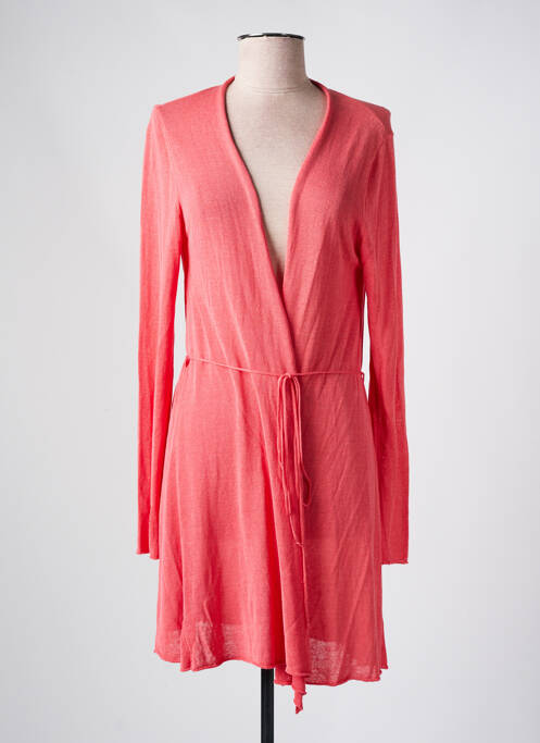 Gilet manches longues orange LA FEE MARABOUTEE pour femme