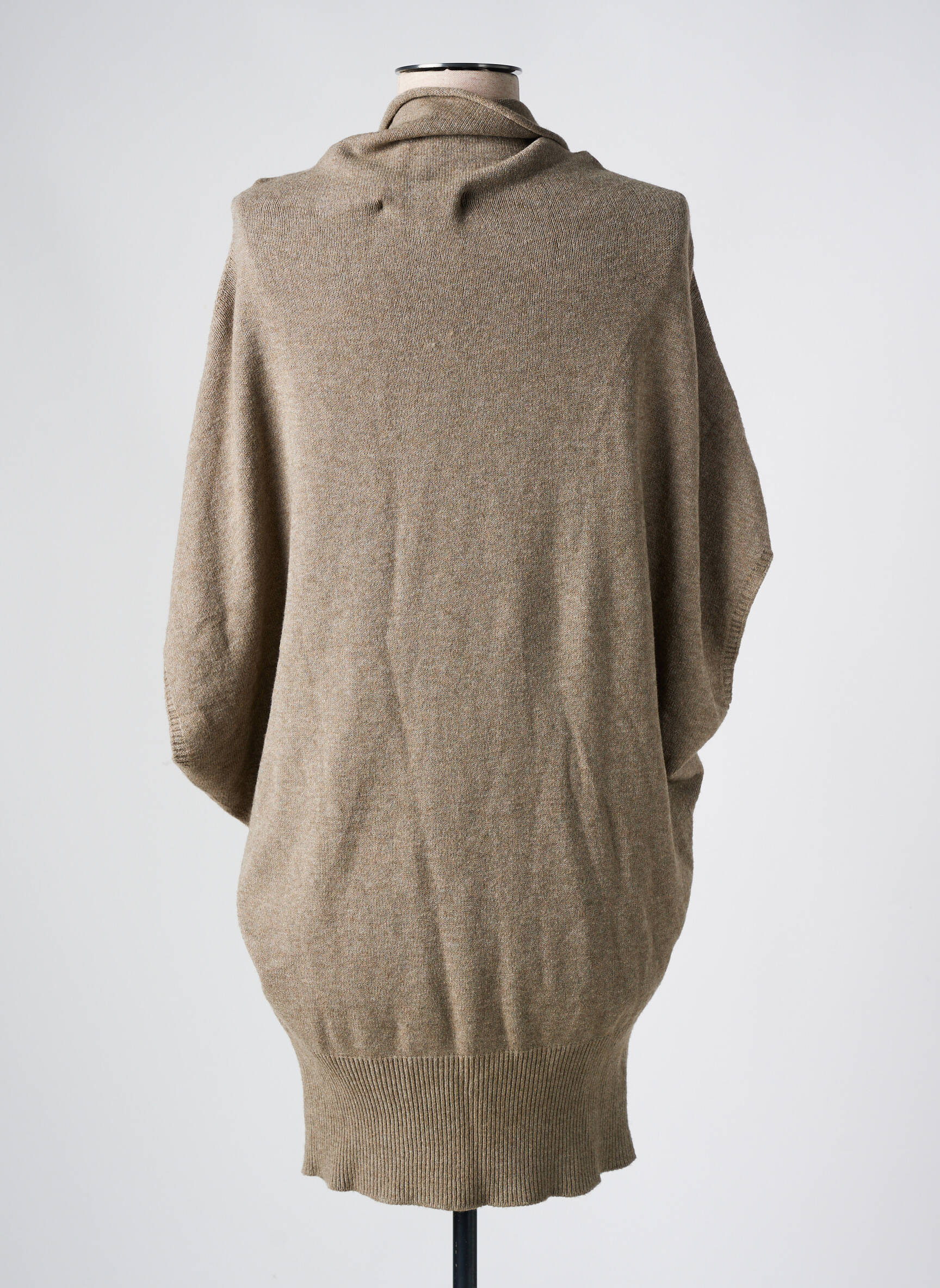 Pull Col Roulé Resserrée Sur Le Bas Marron La Fee Maraboutee Femme