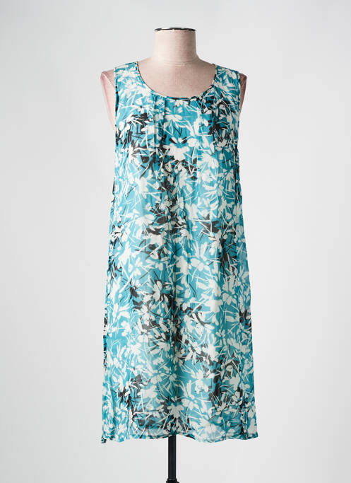 Robe mi-longue bleu LA FEE MARABOUTEE pour femme