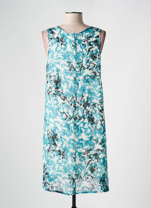 Robe mi-longue bleu LA FEE MARABOUTEE pour femme