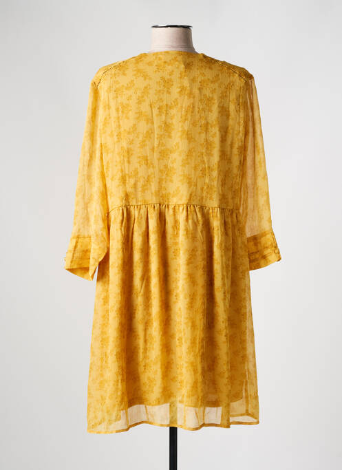 Robe mi-longue jaune GRACE & MILA pour femme