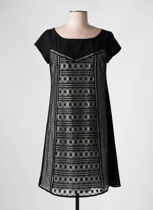 Robe mi-longue noir LA FEE MARABOUTEE pour femme