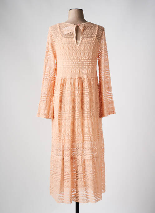 Robe mi-longue rose ANNA pour femme