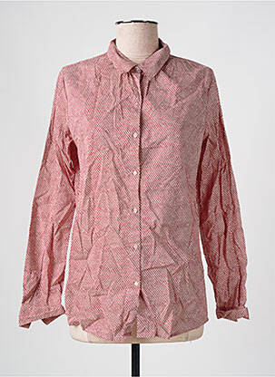 Chemisier coupe cintrée manches longues rouge MAISON SCOTCH femme