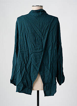 Chemisier tissage crêpe manches longues vert PLEASE femme