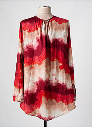 Blouse poignets boutonnés avec fente manches longues rouge IMPERIAL femme