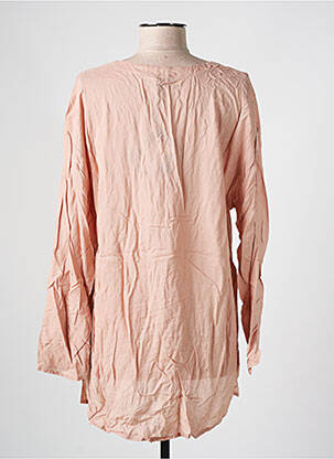Tunique manches longues col v rose PLEASE femme
