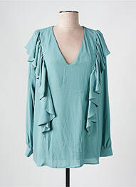 Blouse poignets boutonnés avec fente manches longues vert IMPERIAL femme
