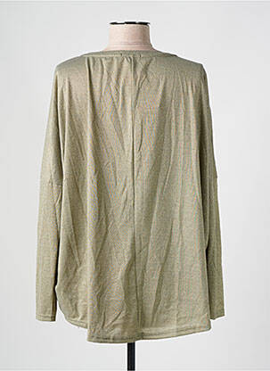 Top stretch manches longues vert GEISHA femme