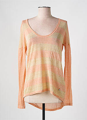Pull tunique stretch manches longues orange GAUDI femme