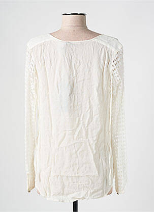Blouse légère et transparente manches longues beige FREEMAN T.PORTER femme