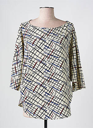 Blouse col rond manches 3/4 beige IMPERIAL femme
