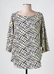 Blouse col rond manches 3/4 beige IMPERIAL femme