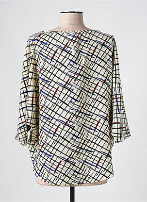 Blouse col rond manches 3/4 beige IMPERIAL femme