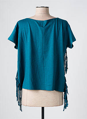T-shirt stretch manches courtes bleu MA(E)VY femme