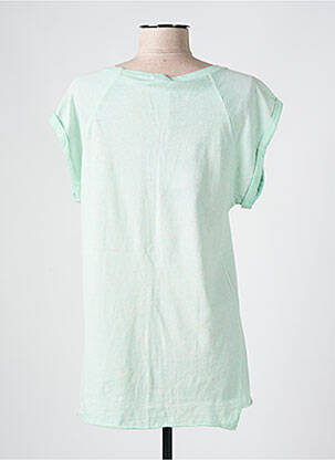 T-shirt stretch manches courtes vert PLEASE femme