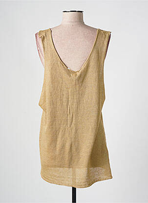 Pull coupe droite sans manche beige MA(E)VY femme