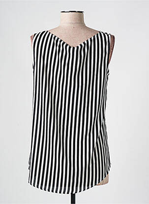 Top coupe fluide sans manche noir IMPERIAL femme