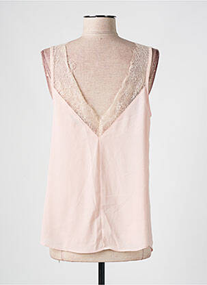 Top stretch sans manche rose ANNA femme
