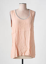 Top coupe fluide sans manche rose PLEASE femme