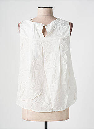 Blouse fermeture boutonnée au dos sans manche vert LA FEE MARABOUTEE femme