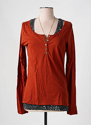 T-shirt orange MAISON SCOTCH pour femme