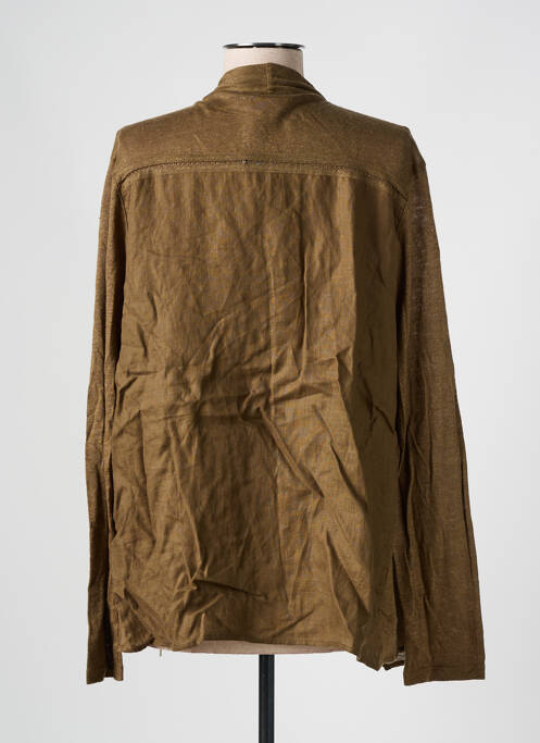 Gilet manches longues vert LA FEE MARABOUTEE pour femme