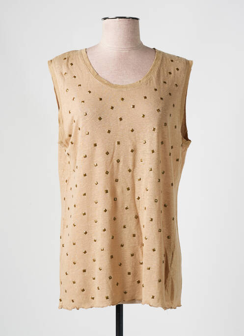 Débardeur beige LA FEE MARABOUTEE pour femme