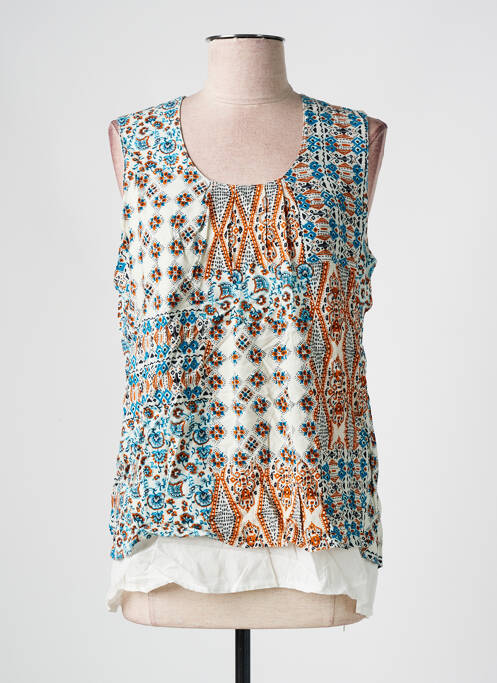 Tunique sans manche orange LA FEE MARABOUTEE pour femme