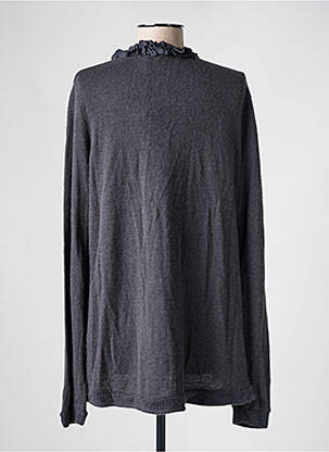 Gilet manches longues coupe cintrée gris LA FEE MARABOUTEE femme