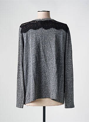 Gilet manches longues manches longues gris LA FEE MARABOUTEE femme