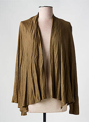 Gilet manches longues manches longues vert LA FEE MARABOUTEE femme