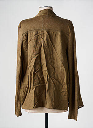 Gilet manches longues manches longues vert LA FEE MARABOUTEE femme
