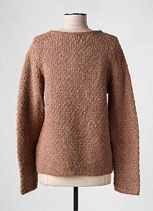 Gilet manches longues maille tricot marron ESE O ESE femme