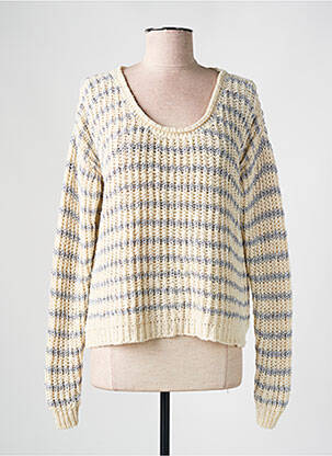 Pull coupe cintrée manches longues beige ESE O ESE femme